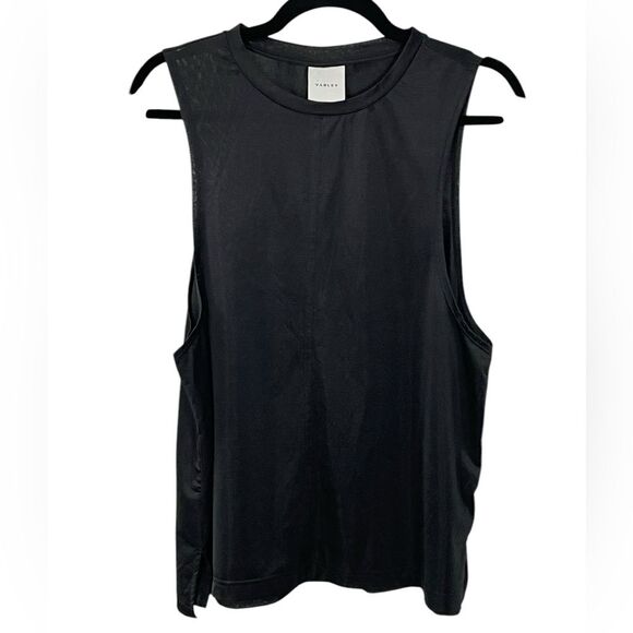 Varley Mariposa Tissue Jersey Tank Black Size SMALL - Picture 4 of 12